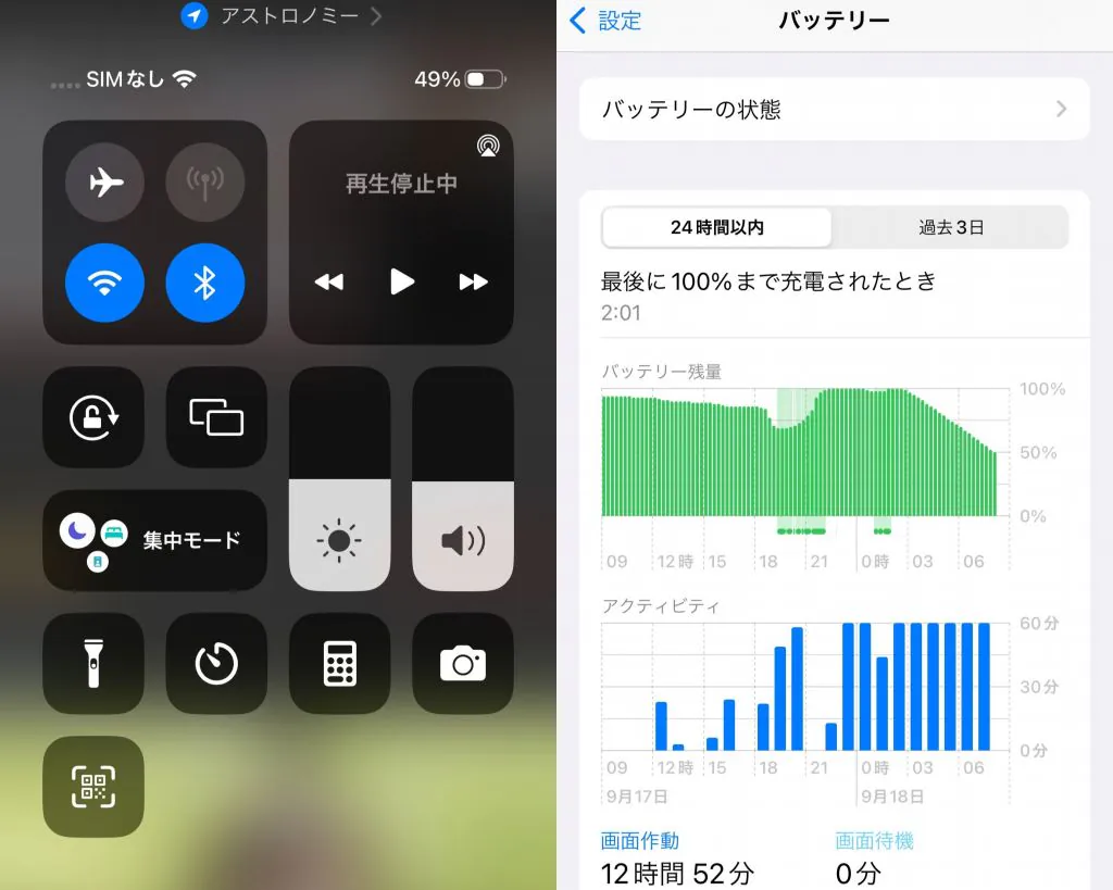 iPhone14Pro バッテリー持ち